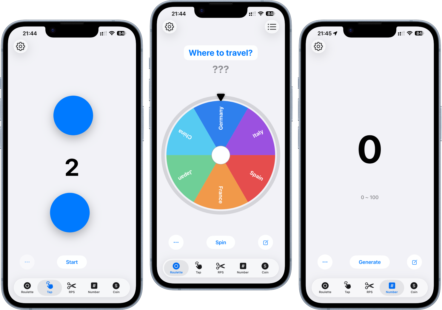 App Mockup on Phones